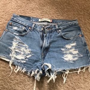 Homemade Levi’s Jean Shorts